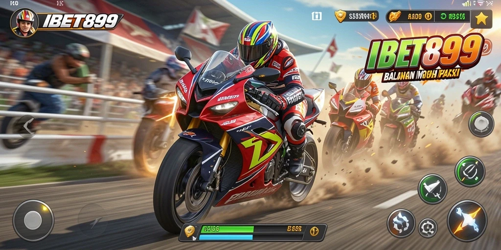 Gameplay menegangkan di balapan motor IBET899.