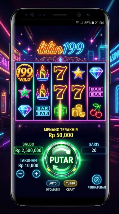 Antarmuka pengguna yang intuitif di aplikasi lilin199.